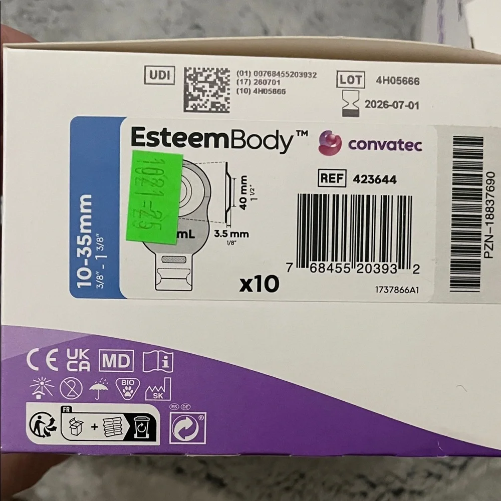 2 boxes of esteem body one piece ostomy bags - Picture 6 of 7
